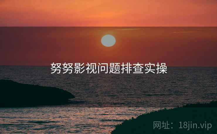 努努影视问题排查实操