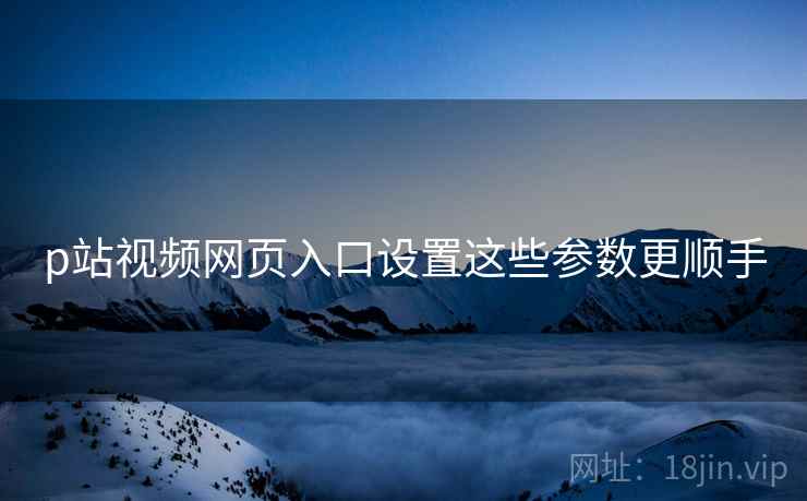 p站视频网页入口设置这些参数更顺手