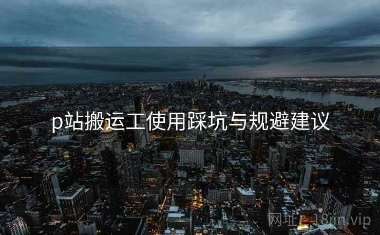 p站搬运工使用踩坑与规避建议