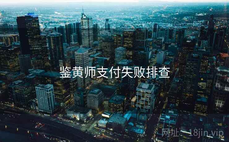 鉴黄师支付失败排查