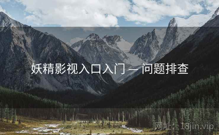 妖精影视入口入门 — 问题排查