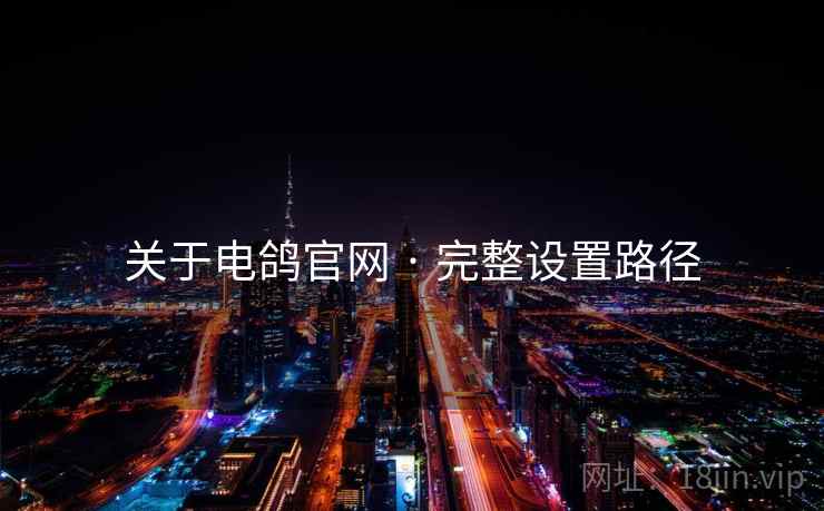 关于电鸽官网 · 完整设置路径