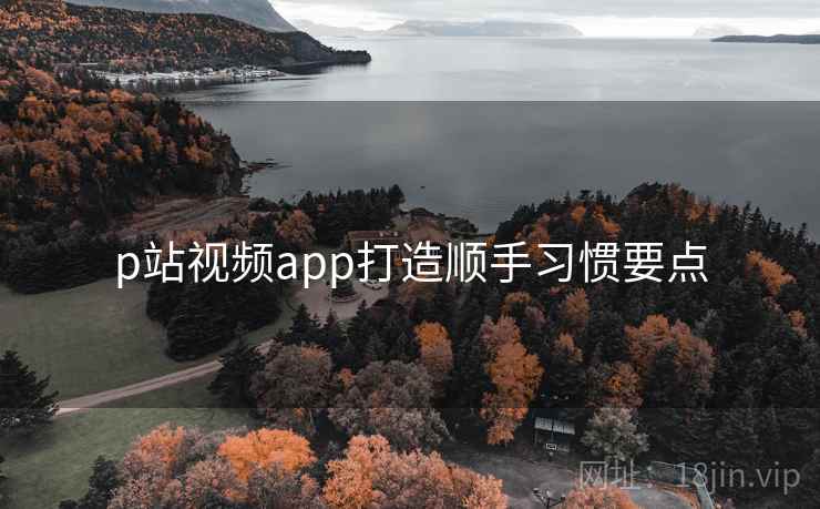 p站视频app打造顺手习惯要点